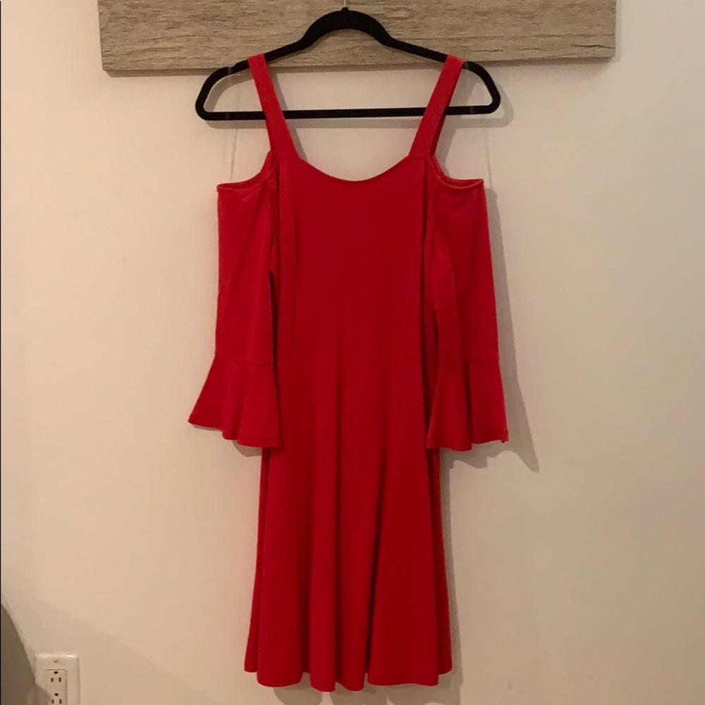 Emilio Pepe (Versona) Red off the shoulder Dress